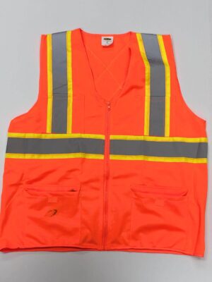 Surveyor Solid Two Tones Safety Vest ,With Multi-Pocket Tool