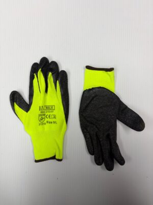 Yellow Nitrile Heat Resistant Work Gloves