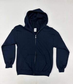 Navy Blue Zipper + Hoodie